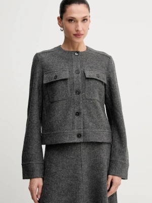 Marc O'Polo kurtka z dodatkiem wełny kolor szary przejściowa 510607774129