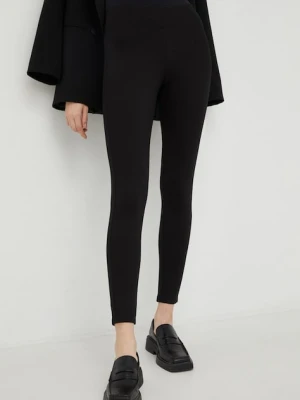 Marc O'Polo legginsy damskie kolor czarny gładkie
