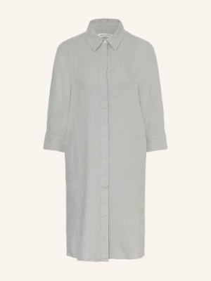 Marc O'polo Lniana Sukienka Koszulowa Z Rękawami 3/4 blau