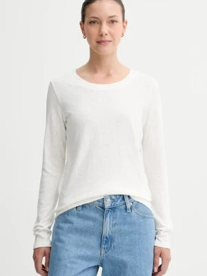 Marc O'Polo longsleeve bawełniany kolor beżowy 5000007048