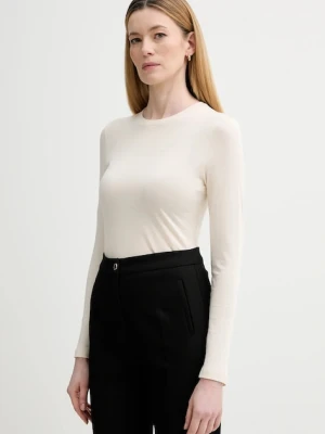 Marc O'Polo longsleeve bawełniany kolor beżowy 5000007488