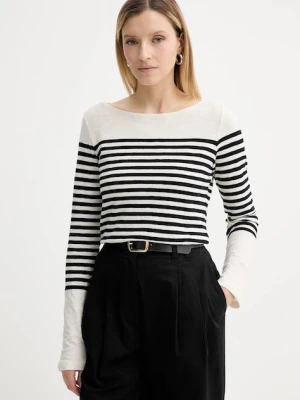 Marc O'Polo longsleeve bawełniany kolor beżowy 506219652597