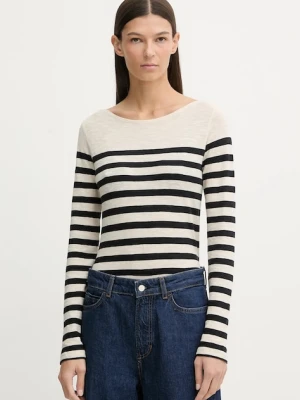 Marc O'Polo longsleeve bawełniany kolor beżowy 600219652597