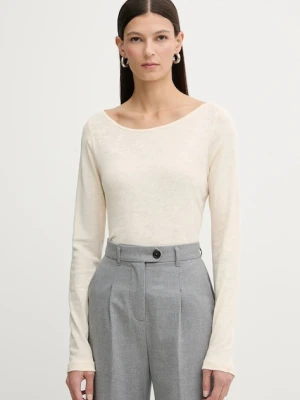 Marc O'Polo longsleeve bawełniany kolor beżowy 600226152199