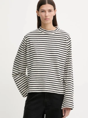 Marc O'Polo longsleeve bawełniany kolor beżowy 600304752025