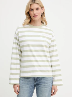 Marc O'Polo longsleeve bawełniany kolor zielony 5000006526