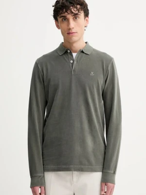 Marc O'Polo longsleeve bawełniany kolor zielony gładki 528223655004