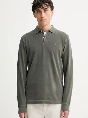 Marc O'Polo longsleeve bawełniany kolor zielony gładki 528223655004