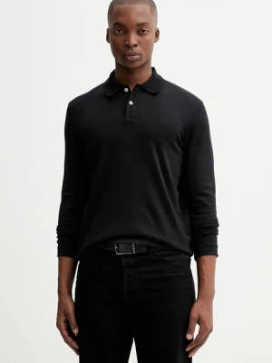Marc O'Polo longsleeve bawełniany męskie kolor czarny gładki 531214455104