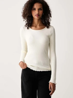 Marc O'Polo longsleeve damski bawełniany beżowy