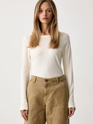 Marc O'Polo longsleeve damski bawełniany beżowy