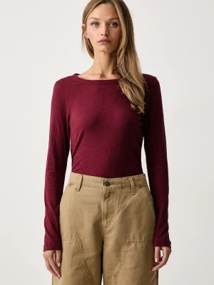 Marc O'Polo longsleeve damski bawełniany bordowy