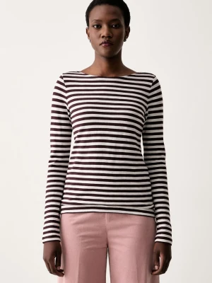 Marc O'Polo longsleeve damski bawełniany brązowy