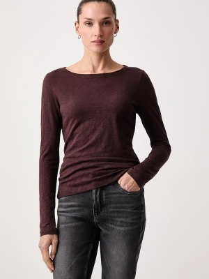Marc O'Polo longsleeve damski bawełniany brązowy