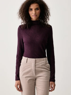 Marc O'Polo longsleeve damski bawełniany fioletowy