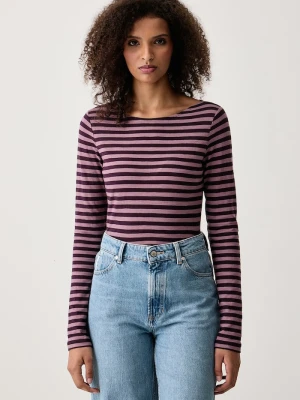 Marc O'Polo longsleeve damski bawełniany fioletowy
