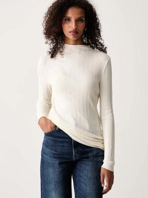Marc O'Polo longsleeve damski bawełniany z elastanem beżowy