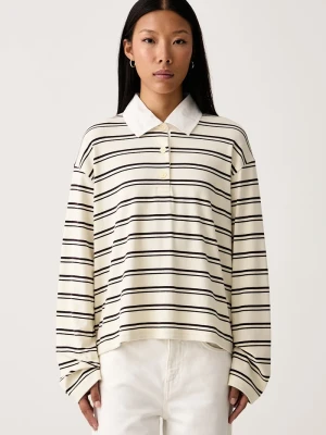 Marc O'Polo longsleeve damski z bawełną beżowy