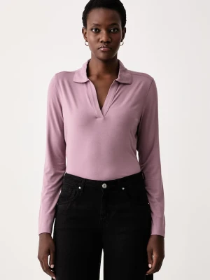Marc O'Polo longsleeve damski z wiskozą różowy