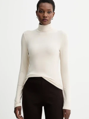 Marc O'Polo longsleeve kolor beżowy z golfem 509215752177