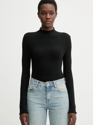 Marc O'Polo longsleeve kolor czarny z półgolfem 5000007536