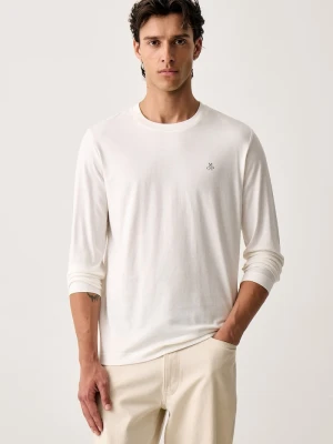Marc O'Polo longsleeve męski bawełniany beżowy