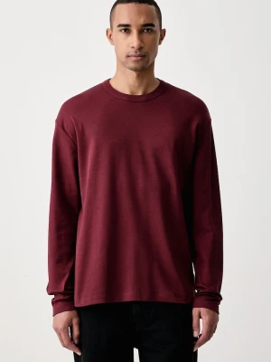 Marc O'Polo longsleeve męski bawełniany bordowy