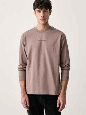 Marc O'Polo longsleeve męski bawełniany brązowy
