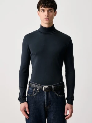 Marc O'Polo longsleeve męski bawełniany granatowy