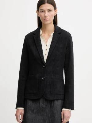 Marc O'Polo marynarka kolor granatowy jednorzędowa wzorzysta 600305058067