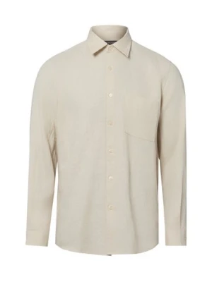 Marc O'Polo Męska koszula lniana Mężczyźni Regular Fit len beżowy,