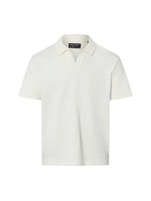 Marc O'Polo Męska koszulka polo Mężczyźni Bawełna biały,