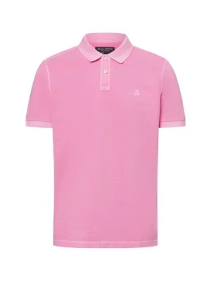 Marc O'Polo Męska koszulka polo Mężczyźni Bawełna różowy jednolity,