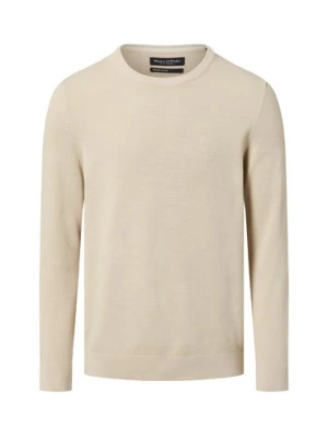 Zdjęcie produktu Marc O'Polo Męski sweter z dzianiny Mężczyźni Bawełna beżowy,