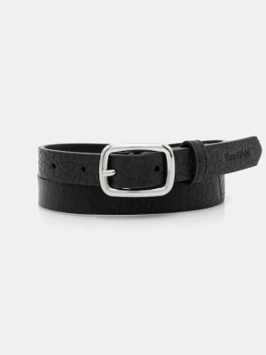 Marc O'Polo pasek skórzany damski kolor czarny 5000009100