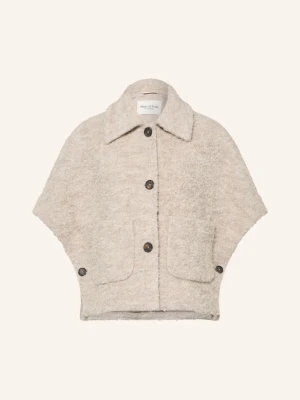 Marc O'polo Peleryna Z Tkaniny Bouclé beige