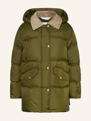 Marc O'polo Płaszcz Puchowy Z Odpinanym Kapturem gruen