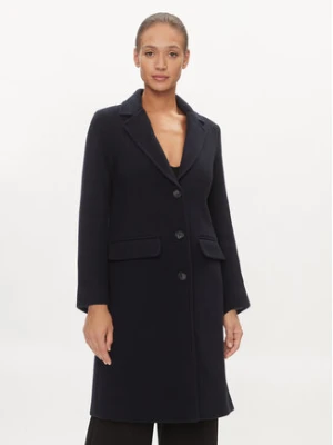 Marc O'Polo Płaszcz wełniany 308 0068 71097 Granatowy Regular Fit