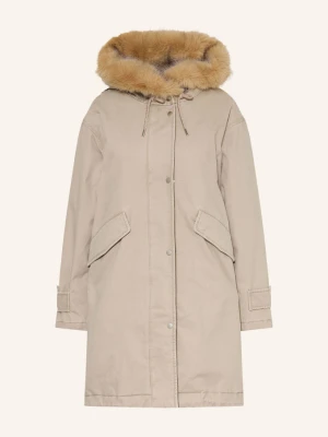 Marc O'polo Płaszcz Z Odpinanym Sztucznym Futrem beige