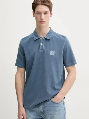 Marc O'Polo polo bawełniane niebieski