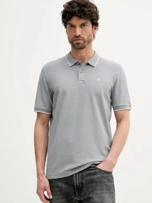 Marc O'Polo polo męski kolor szary gładki 536214753186
