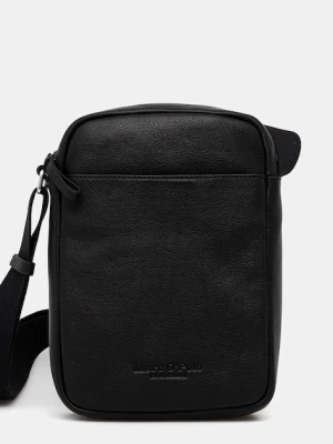 Marc O'Polo saszetka skórzana kolor czarny 5000009081