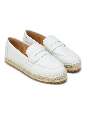 Marc O'Polo Shoes Skórzane espadryle w kolorze białym rozmiar: 40