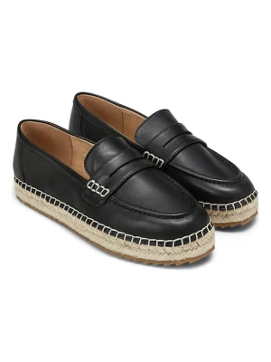 Marc O'Polo Shoes Skórzane espadryle w kolorze czarnym rozmiar: 41