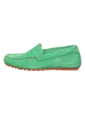 Marc O'Polo Shoes Skórzane mokasyny w kolorze zielonym rozmiar: 37