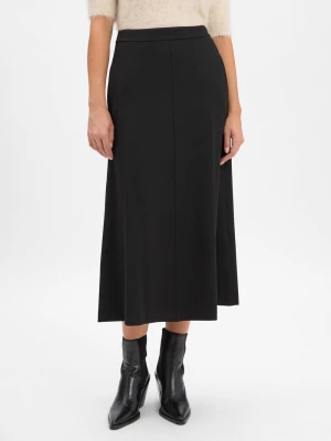 Marc O'Polo Spódnica damska Kobiety Sztuczne włókno czarny jednolity,