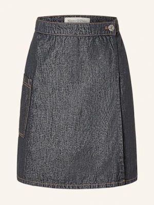 Marc O'polo Spódnica Jeansowa Z Lnem beige