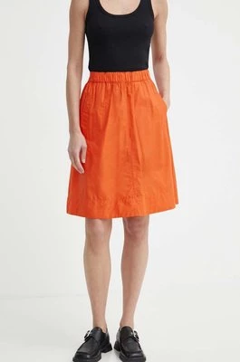 Marc O'Polo spódnica kolor pomarańczowy mini rozkloszowana