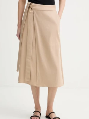 Marc O'Polo spódnica kopertowa z lnem