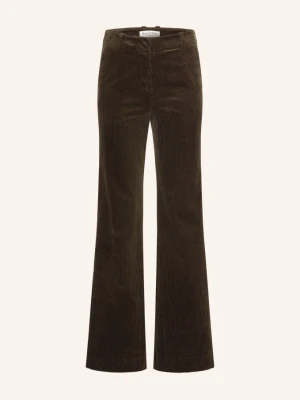 Marc O'polo Spodnie Bootcut Z Rozszerzanymi Nogawkami Z Sztruksu braun CIEMNOBRĄZOWY